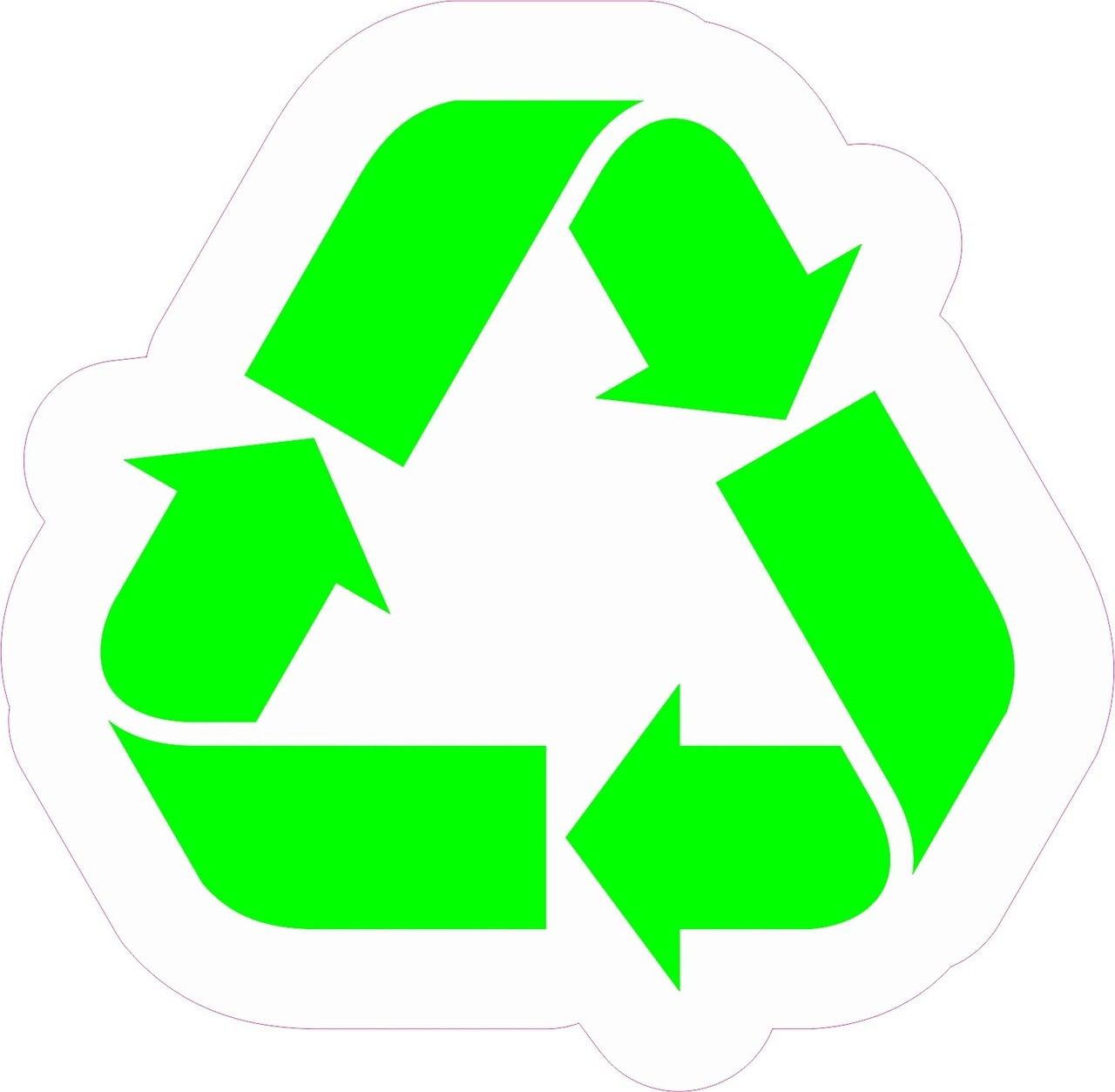 5in x5in Recycle Symbol Sign Bumper Sticker Decal Car Window Stickers Vinyl Decals