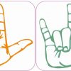 X2 2.5inx2.5in I Love You Sign Language Bumper Stickers Decal Vinyl Sticker Decals
