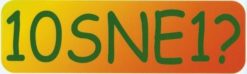 10in x 3in 10SNE1 Tennis Anyone Vinyl Bumper Sticker Window Decal Stickers Decals
