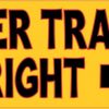 Slower Traffic Keep Right Bumper Stickers Car decals