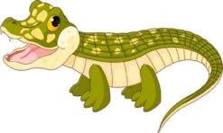 5in x 3in Die Cut Crocodile Alligator Bumper Sticker Decal Car Window Stickers Decals