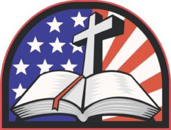 American Cross Bible Bumper Sticker