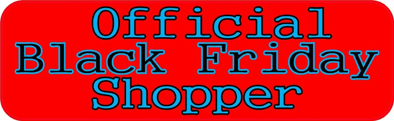 Official Black Friday Shopper Bumper Sticker