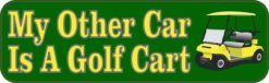 5inx1.5in My Other Car Is A Golf Cart Vinyl Bumper Sticker Decal Window Stickers Car Decals