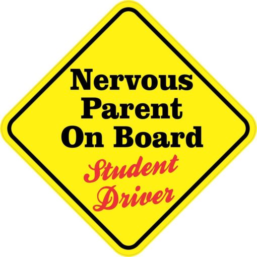 Nervous Parent On Board Magnet