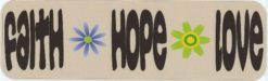 10in x 3in Faith Hope Love Vinyl Bumper magnet Car  magnetic mag