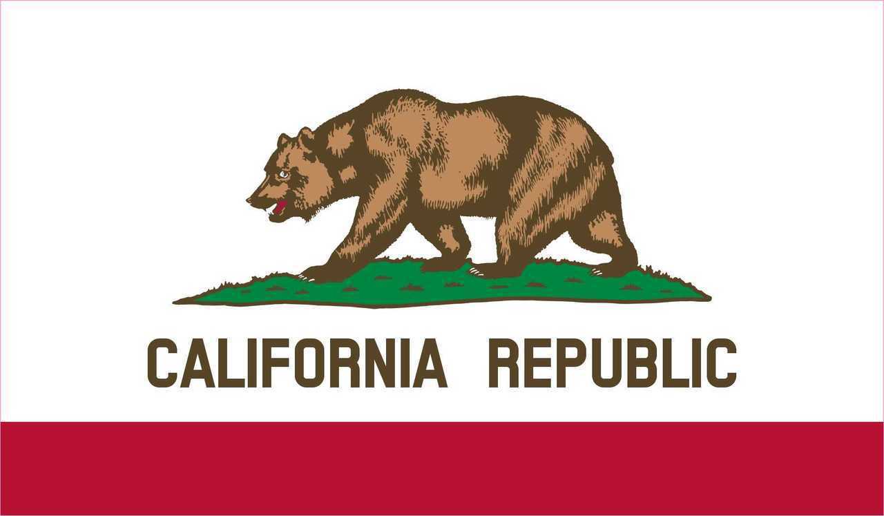 6in x 3.5in California State Flag Magnet Magnetic Vehicle Sign