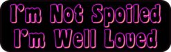10in x 3in Not Spoiled Well Loved Vinyl Bumper magnet  magnetic magnets9