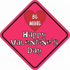 5in x 5in Happy Valentines Day Bumper Magnet Vinyl Magnetic  Window Magnets
