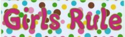 10in x 3in Girls Rule Magnet Vinyl Car  Bumper  Truck Door Magne