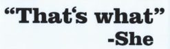 10in x 3in That''s What She Said Car Bumper magnets  magnetic Car  magnet'