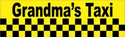 10in x 3in Grandma's Taxi Vinyl Bumper Stickers Decals Window Sticker Car Decals