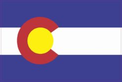 6in x 4in Colorado State Flag Bumper magnet  Vinyl magnetic magnets