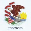Illinois State Flag Sticker