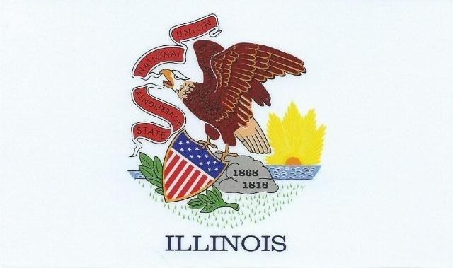 Illinois State Flag Sticker