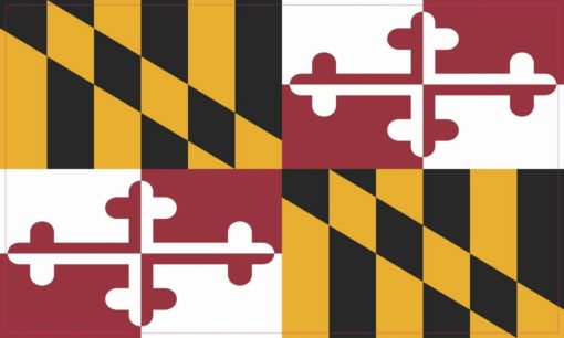 Maryland State Flag Bumper