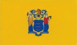5in x 3in New Jersey State Flag Bumper Sticker Decal Car Window Stickers Car Decals
