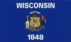 Wisconsin State Flag Sticker