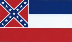 5in x 3in Retired Mississippi State Flag Magnet