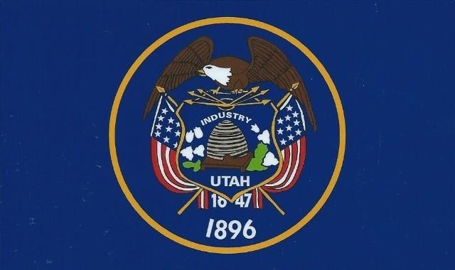 5in x 3in Utah State Flag Bumper Sticker Car Decal Window Stickers Vinyl Car Decals