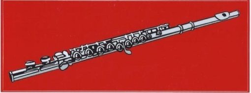 Red Flute Bumper Sticker