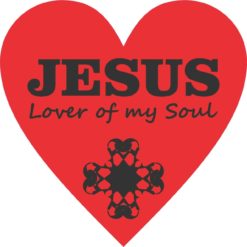 4.5inx4.5in Red Jesus Heart Bumper Sticker Decal Vinyl Car Window Stickers Decals
