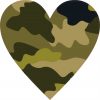 Camouflage Heart Sticker