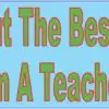 I Bring out the Best I Am a Teacher Vinyl Sticker