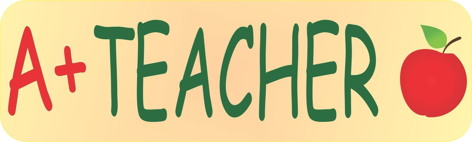 A+ Teacher Bumper Sticker