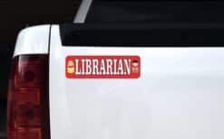 10in x 3in Librarian Bumper Sticker Window Decal Truck Stickers Vinyl Car Decals
