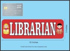 10in x 3in Librarian Bumper Sticker Window Decal Truck Stickers Vinyl Car Decals