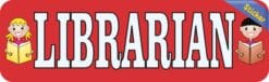 10in x 3in Librarian Bumper Sticker Window Decal Truck Stickers Vinyl Car Decals