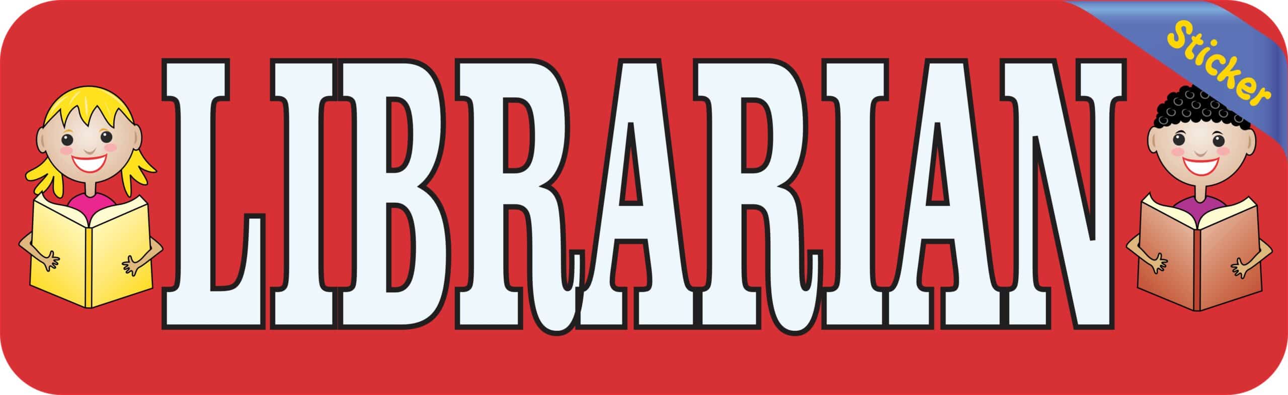 10in x 3in Librarian Bumper Sticker Window Decal Truck Stickers Vinyl Car Decals
