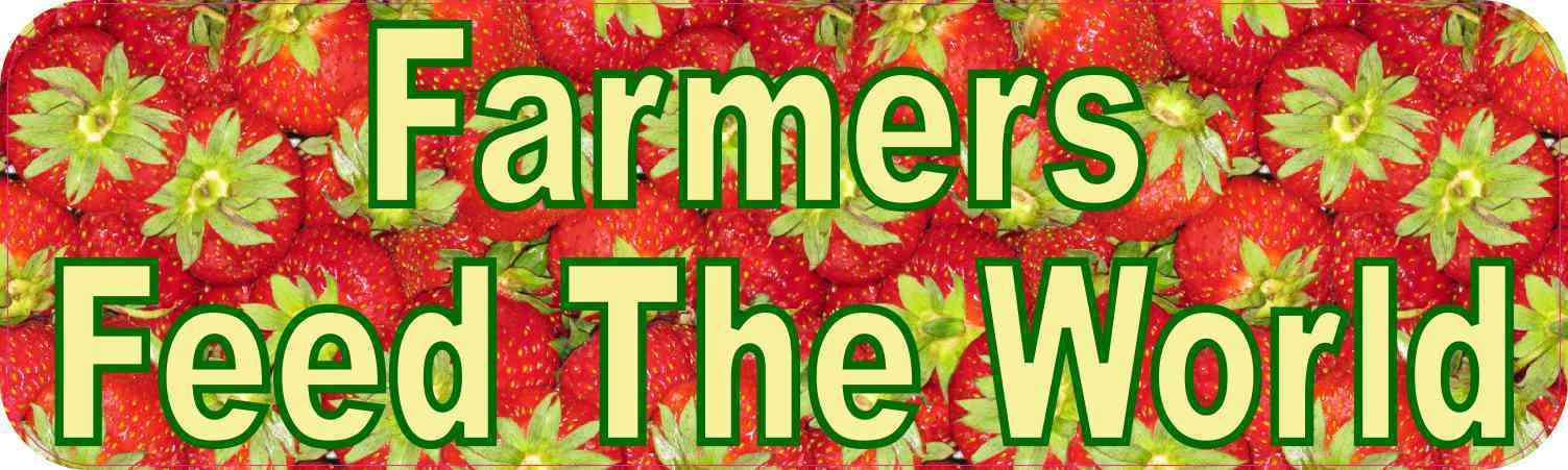 Farmers Feed the World Vinyl Sticker
