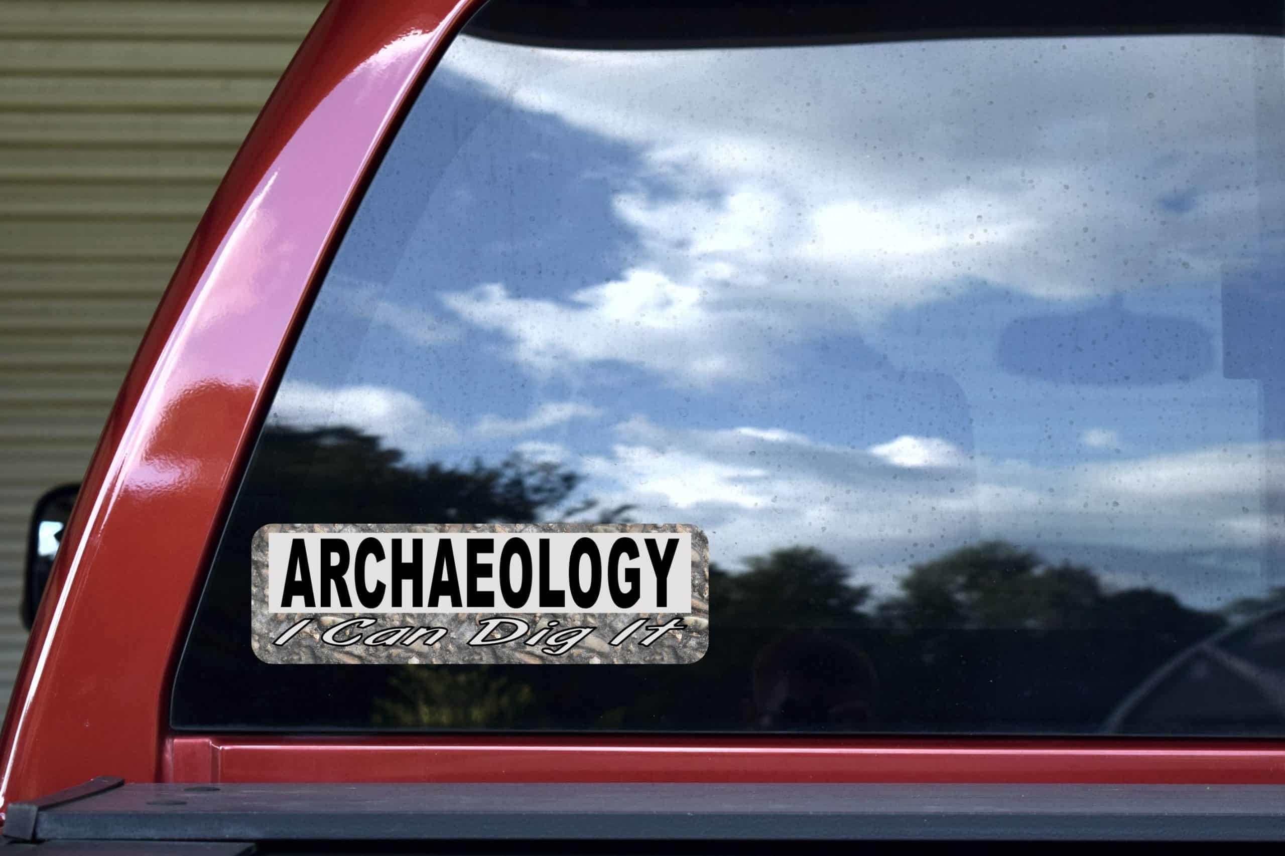 StickerTalk I Can Dig It Archaeology Vinyl Sticker, 10 inches by 3 inches - Image 5