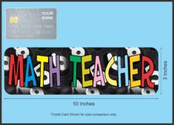 10in x 3in Math Teacher Teaching Bumper magnet Vinyl magnets Car  magnetic