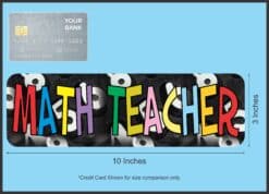 10in x 3in Math Teacher Teaching Bumper Sticker Vinyl Stickers Car Decal Window Decals