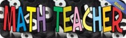 10in x 3in Math Teacher Teaching Bumper Sticker Vinyl Stickers Car Decal Window Decals
