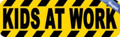 10in x 3in Kids At Work magnet magnetic Truck magnets Vinyl Car