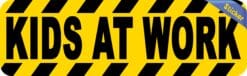 10in x 3in Kids At Work Vinyl Bumper Stickers Decals Window Sticker Decal
