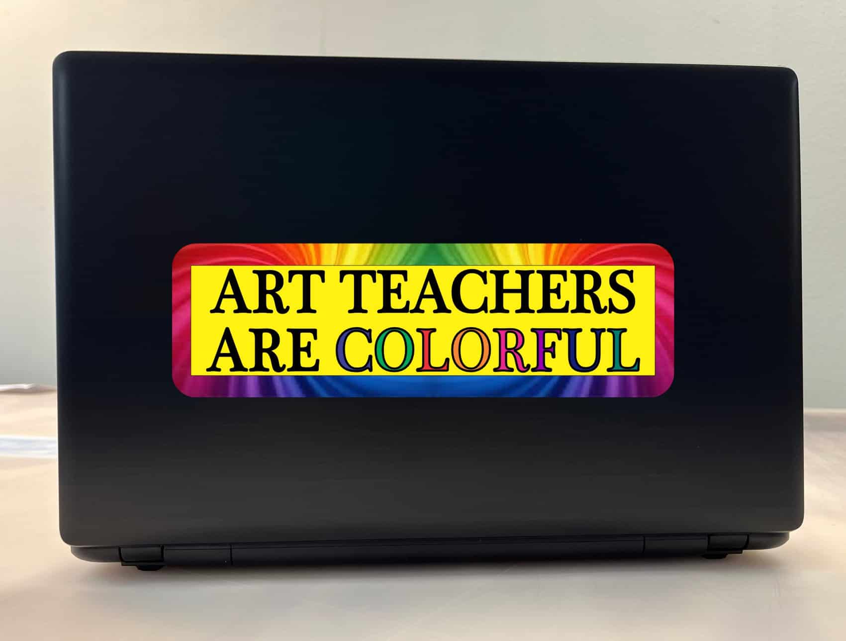 StickerTalk Art Teachers Are Colorful Vinyl Sticker, 10 inches by 3 inches - Image 4