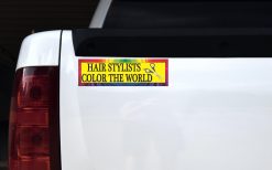 Hair Stylists Color The World Bumper Sticker
