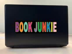 10in x 3in Book Junkie Bumper Sticker Window Decal Truck Stickers Vinyl Car Decals