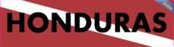 15 x 4 Honduras Diver Down Flag Bumper Sticker Window Stickers Vinyl Decals Car Decal