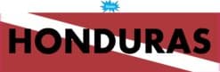 15 x 4 Honduras Diver Down Flag Bumper Sticker Window Stickers Vinyl Decals Car Decal