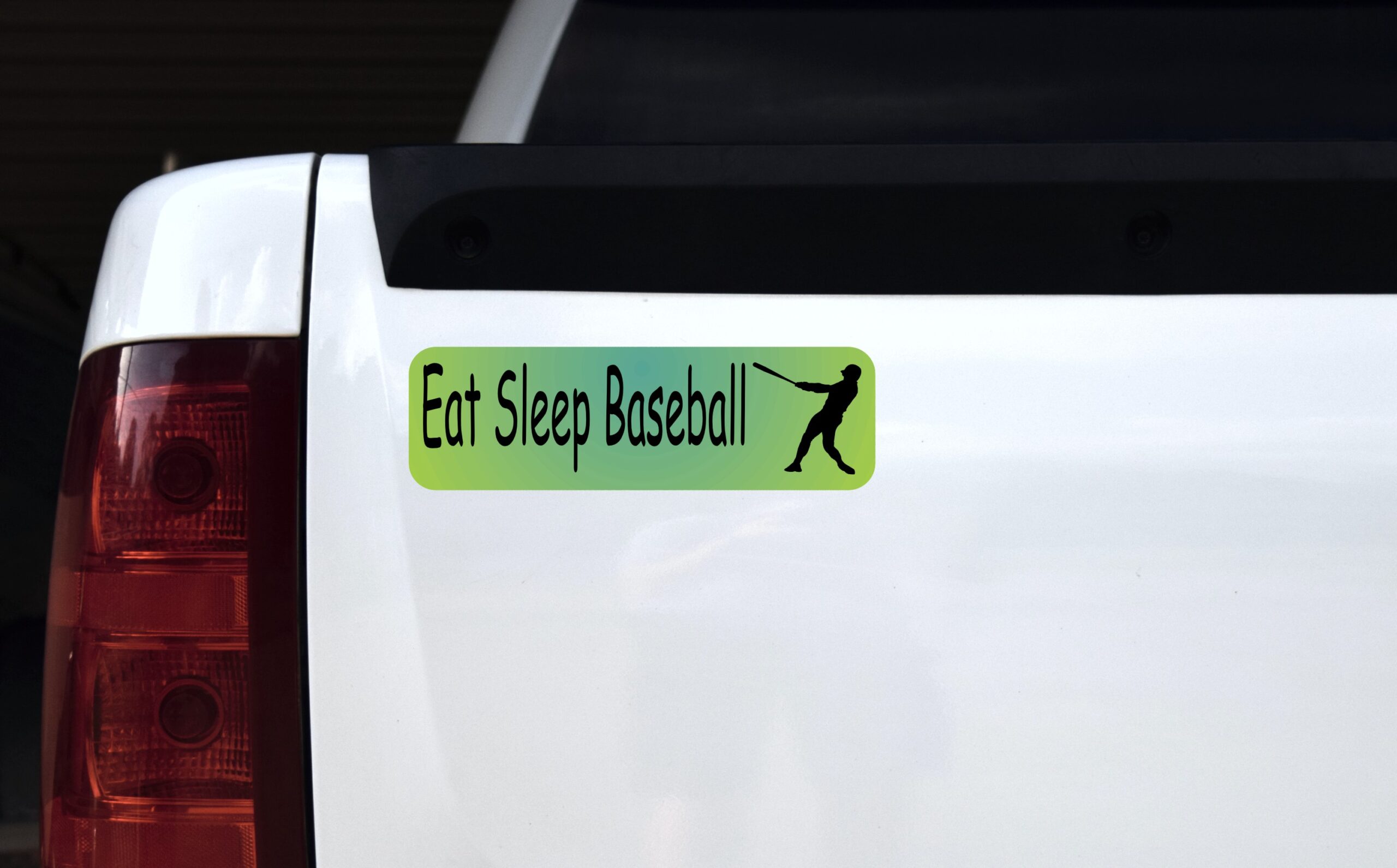 10in x 3in Eat Sleep Baseball Bumper Sticker Window Decal Vinyl Stickers Car Decals