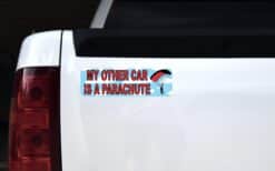 10in x 3in My Other Car Is Parachute Bumper Sticker Car Decal Stickers Window Decals