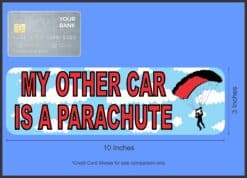 10in x 3in My Other Car Is Parachute Bumper magnet Car  magnets magnetic