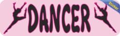 10in x 3in Dancer Vinyl Bumper Sticker Decal Car Window Decals Truck Stickers