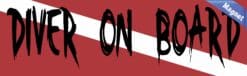 10in x 3in Diver on Board Vinyl Bumper magnet Car magnetic mag